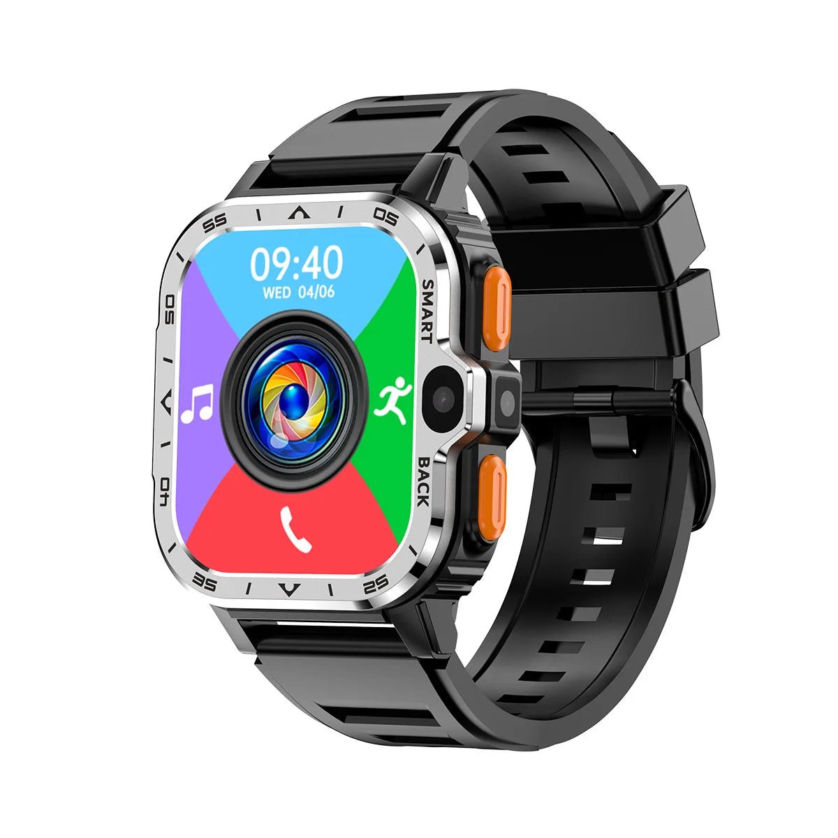 Valdus PGD Android Smart Watch Men GPS 16G/64G ROM Storage HD Dual Camera NFC 2G 4G SIM Card WIFI Wireless Fast Internet Access - Chic Cart