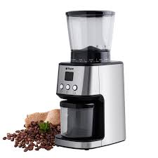 Electric Burr Coffee Grinder, Easy-Clean Design, Edges an Antistatic Coating, Kitchen Appliances - Chic Cart 