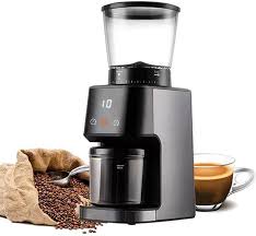 Electric Burr Coffee Grinder, Easy-Clean Design, Edges an Antistatic Coating, Kitchen Appliances - Chic Cart 