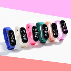 Kawaii Smart Watch For Kids Fashion Outdoor Waterproof Sports Kids' Watches Boy Girls Digital Watches Silicone montre enfant - Chic Cart