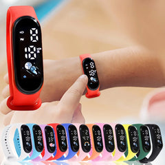 Kawaii Smart Watch For Kids Fashion Outdoor Waterproof Sports Kids' Watches Boy Girls Digital Watches Silicone montre enfant - Chic Cart