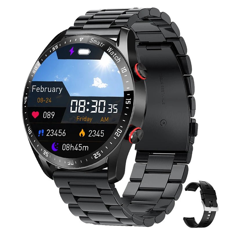 2024 New Smart Watch Men 1.5 inch Full Touch Screen Bluetooth Call Business Man Watches Fitnes Sports Smartwatch For Android IOS - Chic Cart