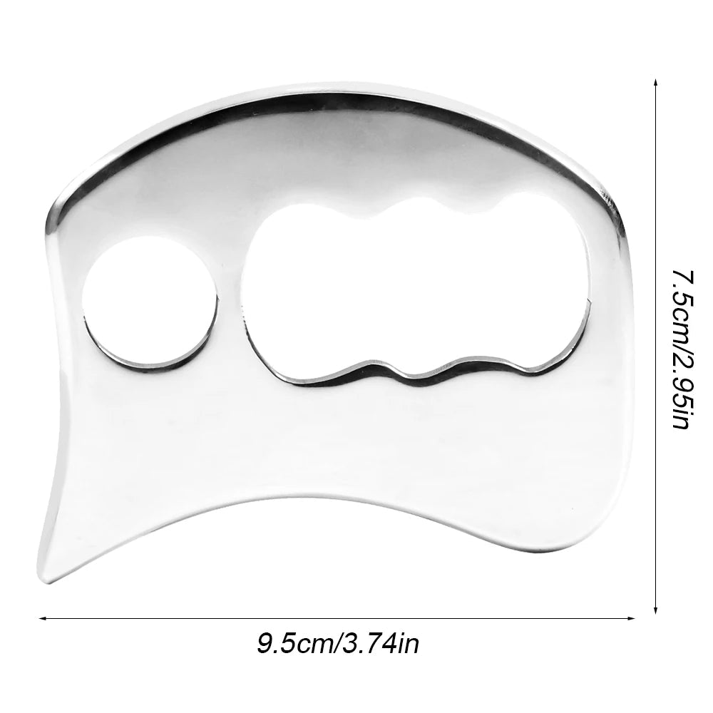 Stainless Steel Gua Sha Scraping Massage Tool IASTM Tool for Back, Legs, Arms Scraper, Anti - cellulite, Muscle Massage Relaxation - Chic Cart