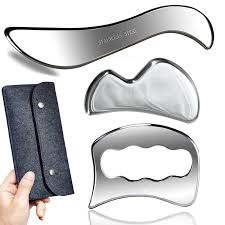 Stainless Steel Gua Sha Scraping Massage Tool IASTM Tool for Back, Legs, Arms Scraper, Anti - cellulite, Muscle Massage Relaxation - Chic Cart