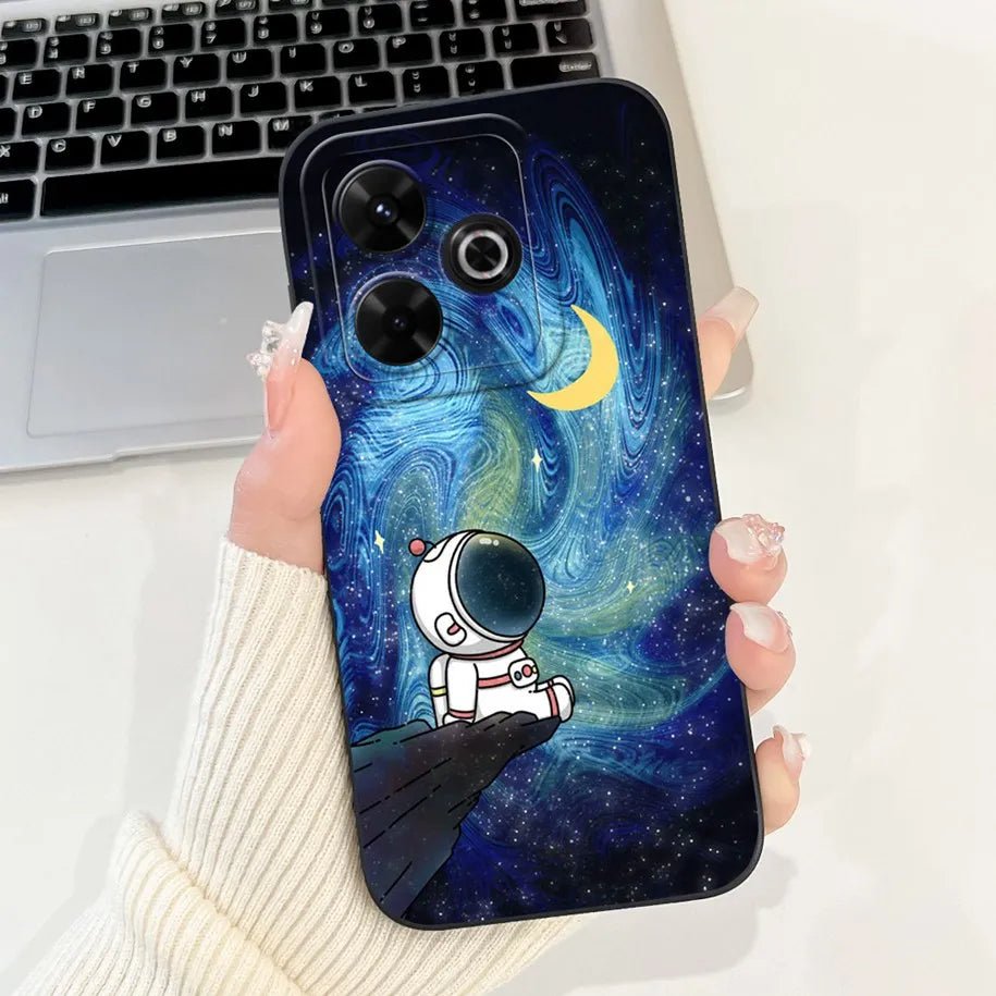 For Xiaomi Redmi 13 4G Case Cute Daisy Love Heart Milk Cow Girls Painted Soft Silicone Matte Cover For Xiaomi Redmi13 2024 Funda - Chic Cart
