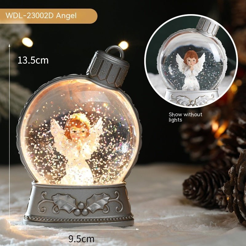 Christmas Holiday Decorations Luminous Simulation Flat Light LED Decoration Scene Layout Flame Light Home Decor - Chic Cart