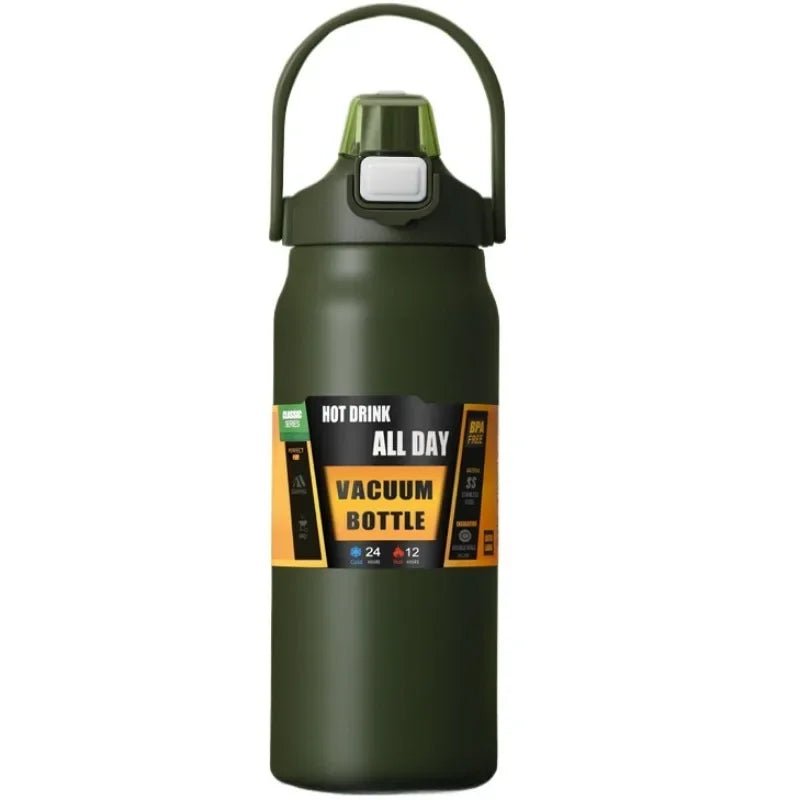 26oz/33oz/40oz/50oz Outdoor Thermos 304 Stainless Steel Thermal Mug Vacuum Flasks Cold and Hot Sports Water Bottle with Straw - Chic Cart