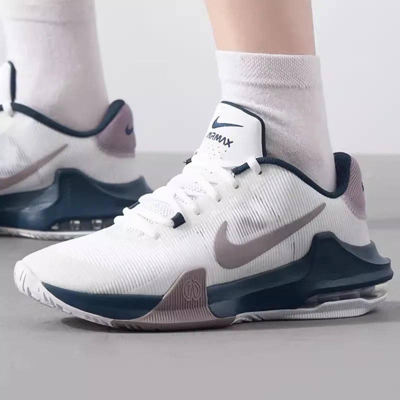 Nike men's shoes new AIR MAX IMPACT 4 air cushion shoes low wear cushioned basketball shoes sports shoes - Chic Cart