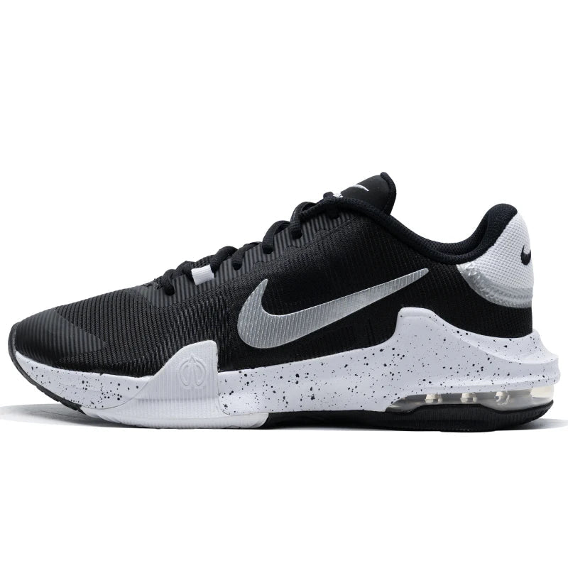 Nike men's shoes new AIR MAX IMPACT 4 air cushion shoes low wear cushioned basketball shoes sports shoes - Chic Cart