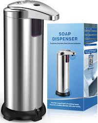 Intelligent automatic sensing stainless steel soap dispenser for washing mobile phones, contactless for home kitchen wall mounte - Chic Cart 