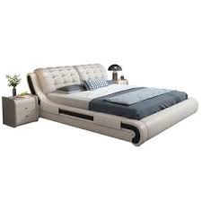 Luxury King Size Smart Leather Massage Bed