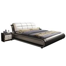 Luxury King Size Smart Leather Massage Bed