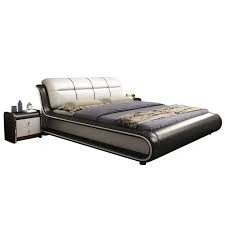 Luxury King Size Smart Leather Massage Bed
