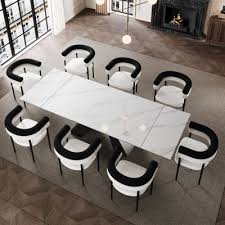 Extendable Rustic Dining Table for 6-10 Seats