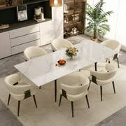 Extendable Rustic Dining Table for 6-10 Seats