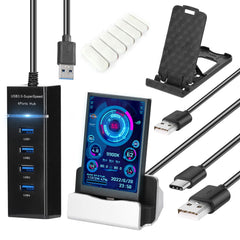 3.5 - inch Computer Small Secondary Screen IPS Full View USB Chassis Monitor Date Display - Chic Cart