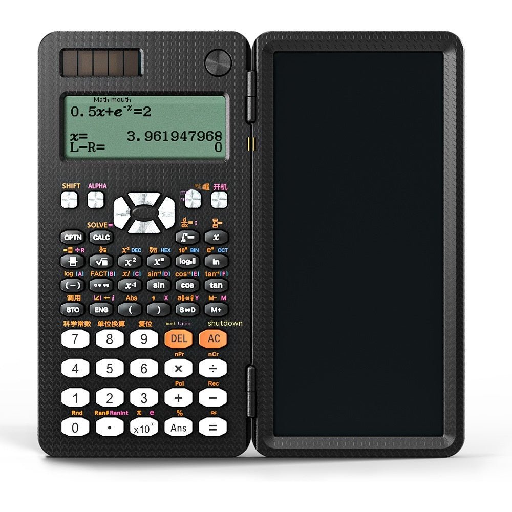 2 In 1 Foldable Scientific Calculators Handwriting Tablet Learning Function Calculator Foldable Desk Scientific Calculators - Chic Cart