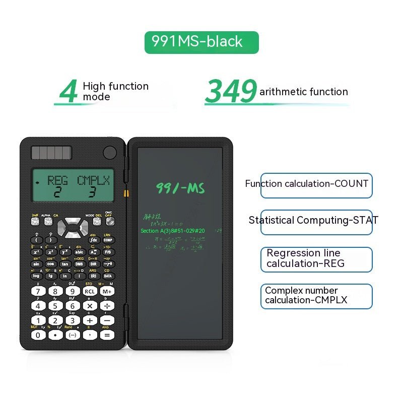 2 In 1 Foldable Scientific Calculators Handwriting Tablet Learning Function Calculator Foldable Desk Scientific Calculators - Chic Cart