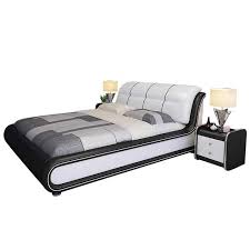 Luxury King Size Smart Leather Massage Bed