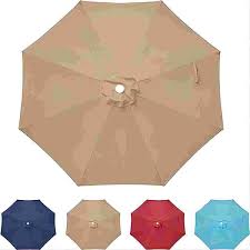JHK Outdoor Patio Umbrella UV Protection For Garden Sturdy Structure All Weather Outdoor Umbrellas For Backyard Pool Holidays