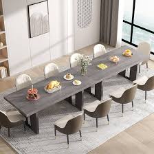 Extendable Rustic Dining Table for 6-10 Seats