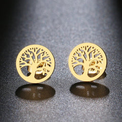 Stainless Steel Earrings Minimalism Map Sun Classic Hot Sale Fashion Stud Earrings Simple Earrings For Women Jewelry Wedding NEW - Chic Cart