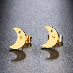 Stainless Steel Earrings Minimalism Map Sun Classic Hot Sale Fashion Stud Earrings Simple Earrings For Women Jewelry Wedding NEW - Chic Cart