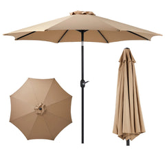 JHK Outdoor Patio Umbrella UV Protection For Garden Sturdy Structure All Weather Outdoor Umbrellas For Backyard Pool Holidays - Chic Cart